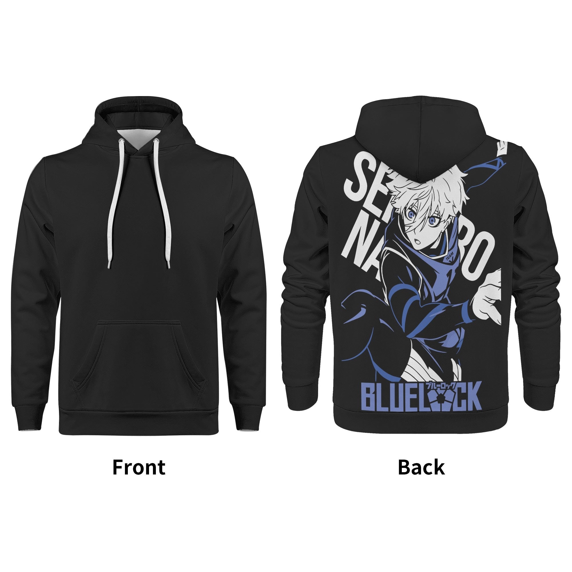 Blue lock All Over Print Warm Velvets Pair Of Hoodie