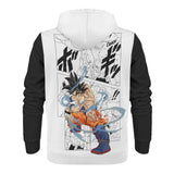 Goku All Over Print Warm Velvets Pair Of Hoodie Igz Clothing