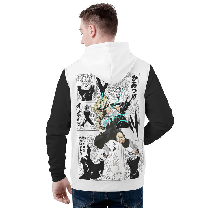 Vegeta All Over Print Warm Velvets Pair Of Hoodie Igz Clothing