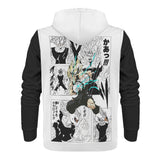 Vegeta All Over Print Warm Velvets Pair Of Hoodie Igz Clothing