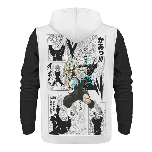 Vegeta All Over Print Warm Velvets Pair Of Hoodie