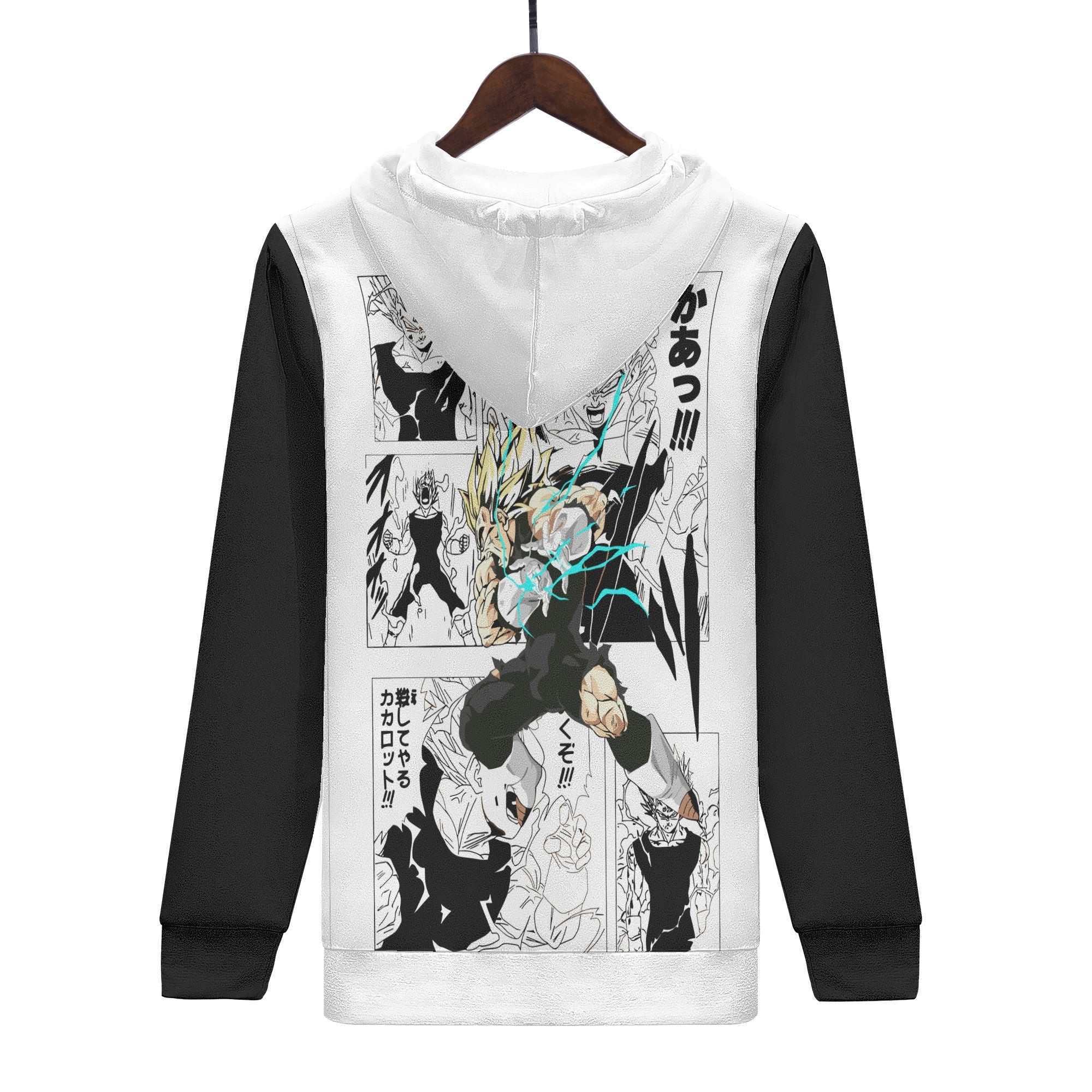 Vegeta All Over Print Warm Velvets Pair Of Hoodie