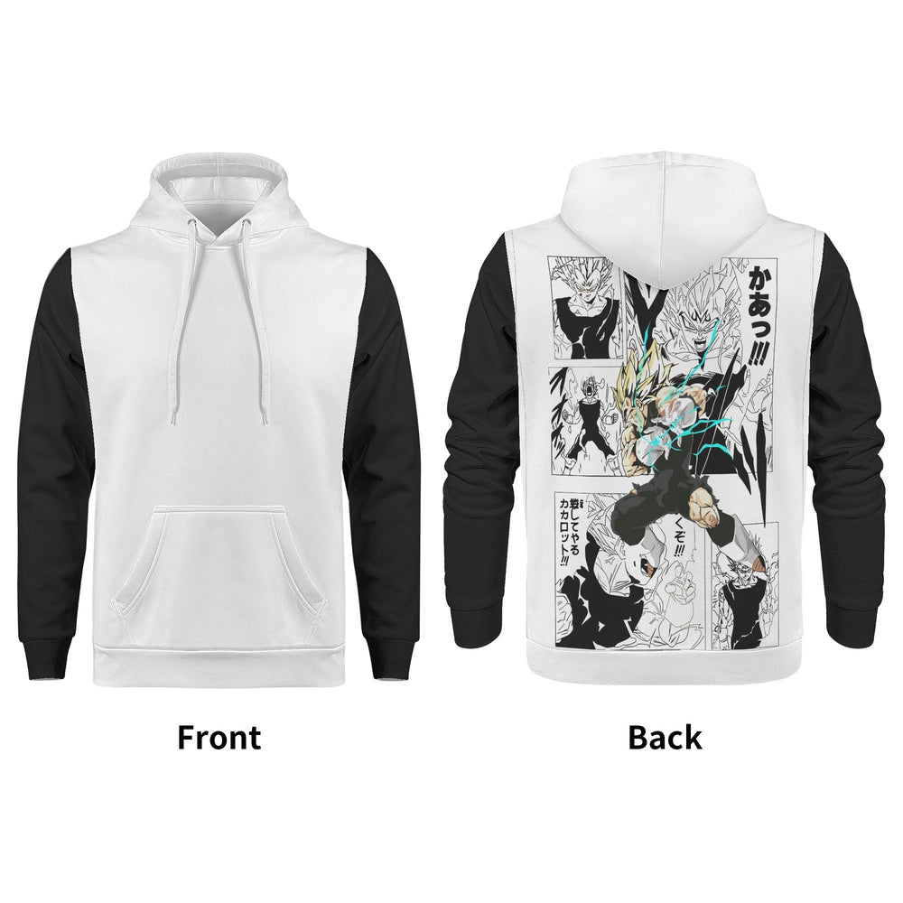 Vegeta All Over Print Warm Velvets Pair Of Hoodie Igz Clothing