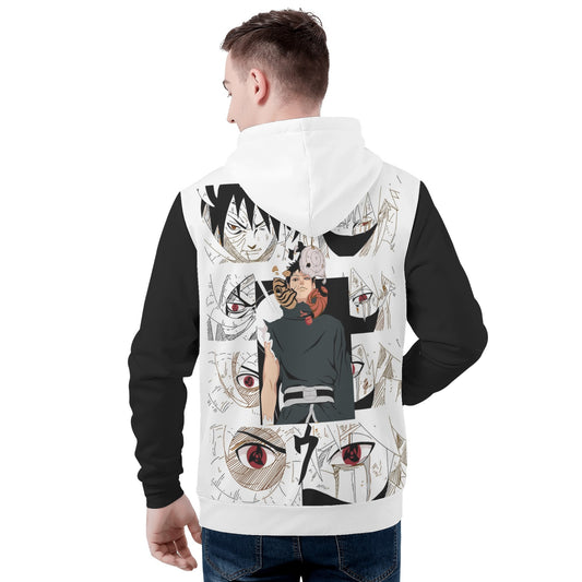 Obito All Over Print Warm Velvets Pair Of Hoodie