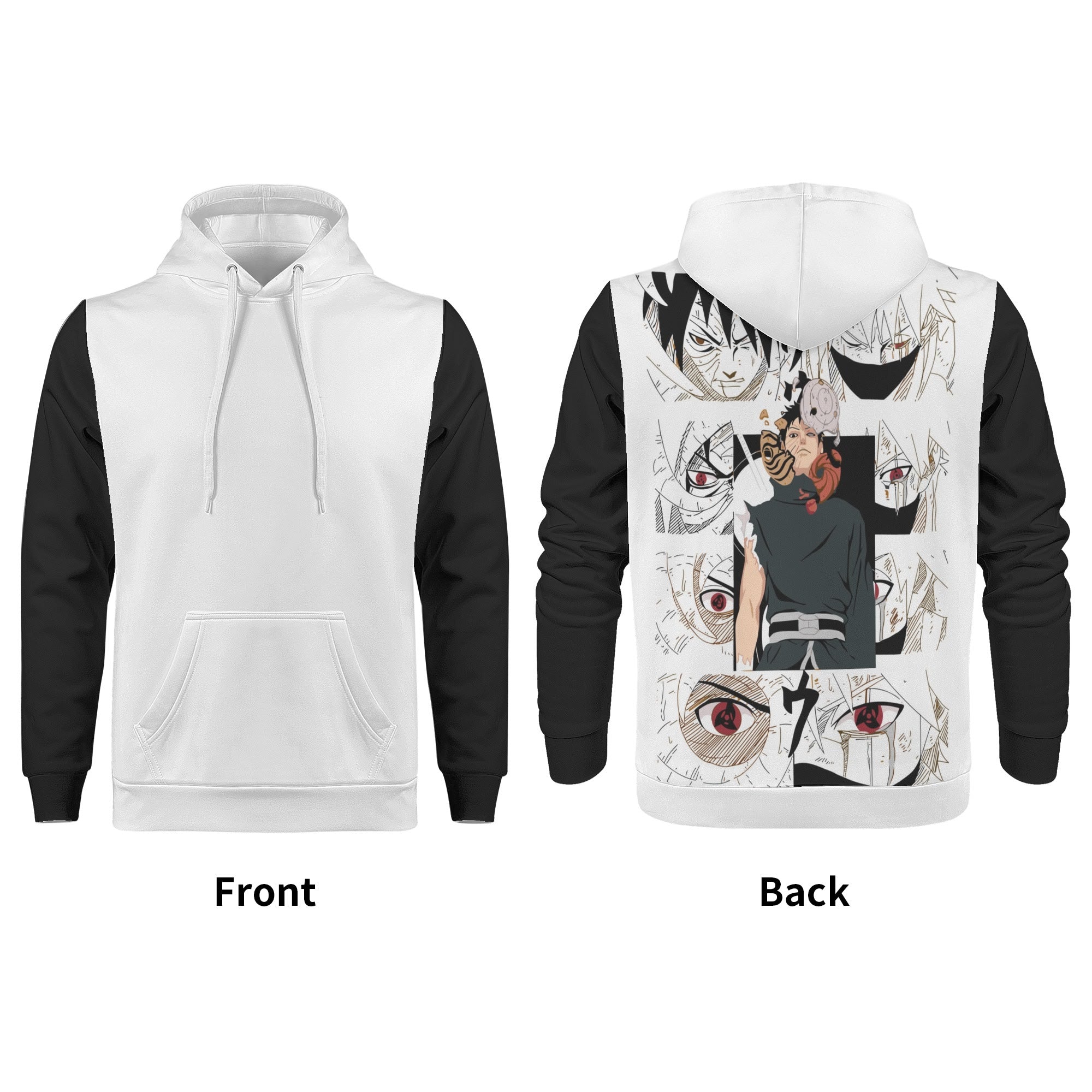 Obito All Over Print Warm Velvets Pair Of Hoodie