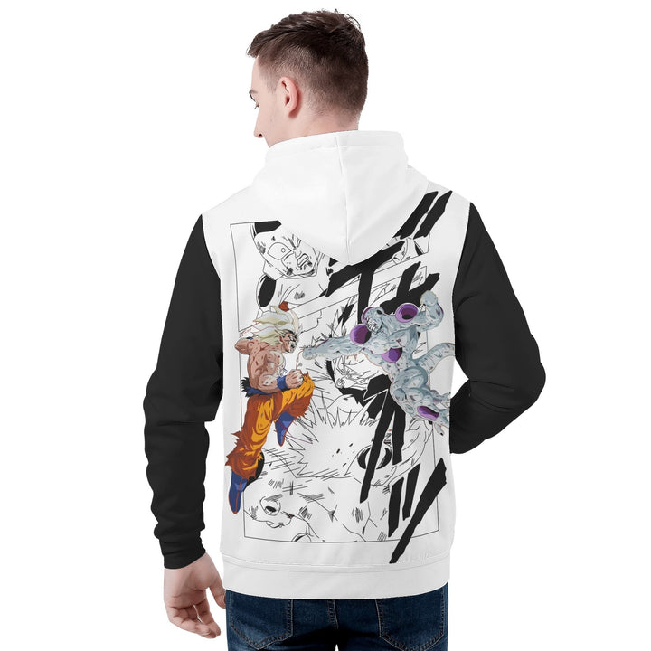 Goku vs Frieza All Over Print Warm Velvets Pair Of Hoodie Igz Clothing