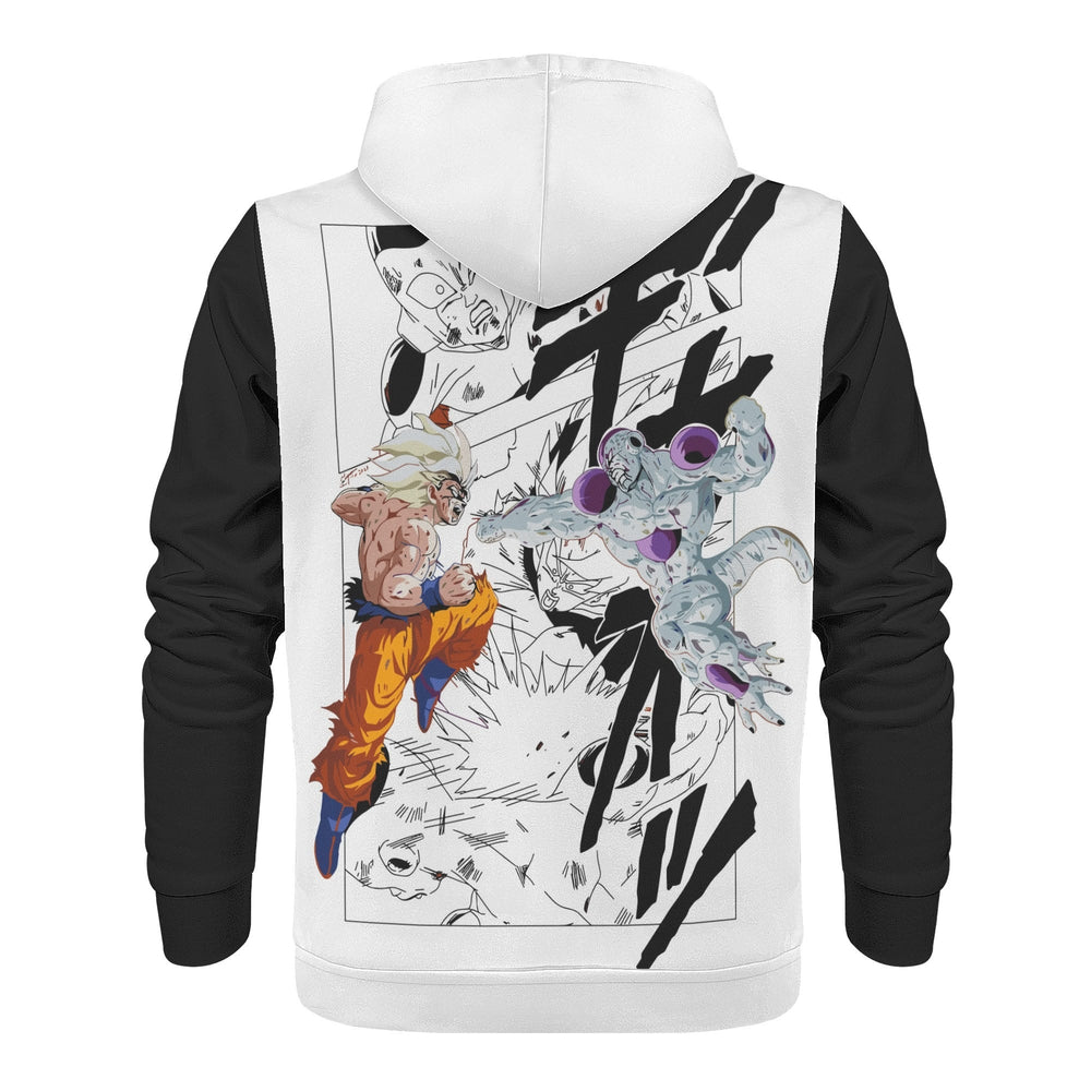 Goku vs Frieza All Over Print Warm Velvets Pair Of Hoodie Igz Clothing
