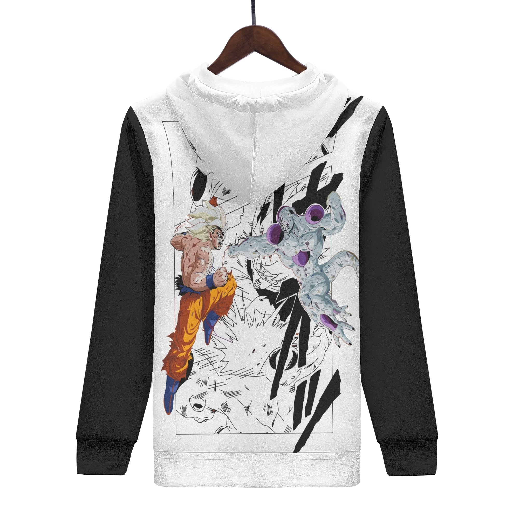 Goku vs Frieza All Over Print Warm Velvets Pair Of Hoodie