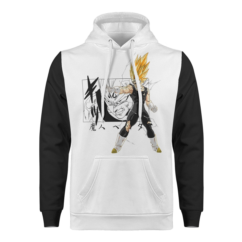 Vegeta All Over Print Warm Velvets Pair Of Hoodie Igz Clothing