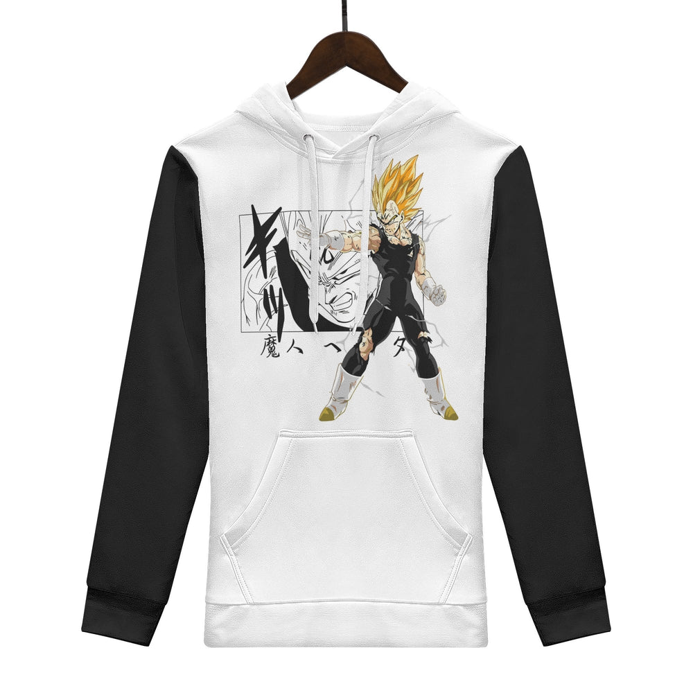 Vegeta All Over Print Warm Velvets Pair Of Hoodie Igz Clothing