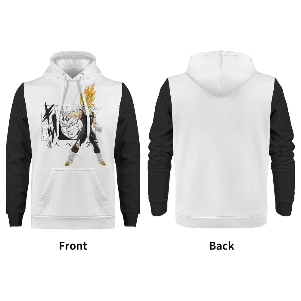Vegeta All Over Print Warm Velvets Pair Of Hoodie Igz Clothing