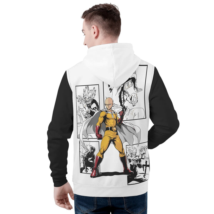 Saitama All Over Print Warm Velvets Pair Of Hoodie Igz Clothing