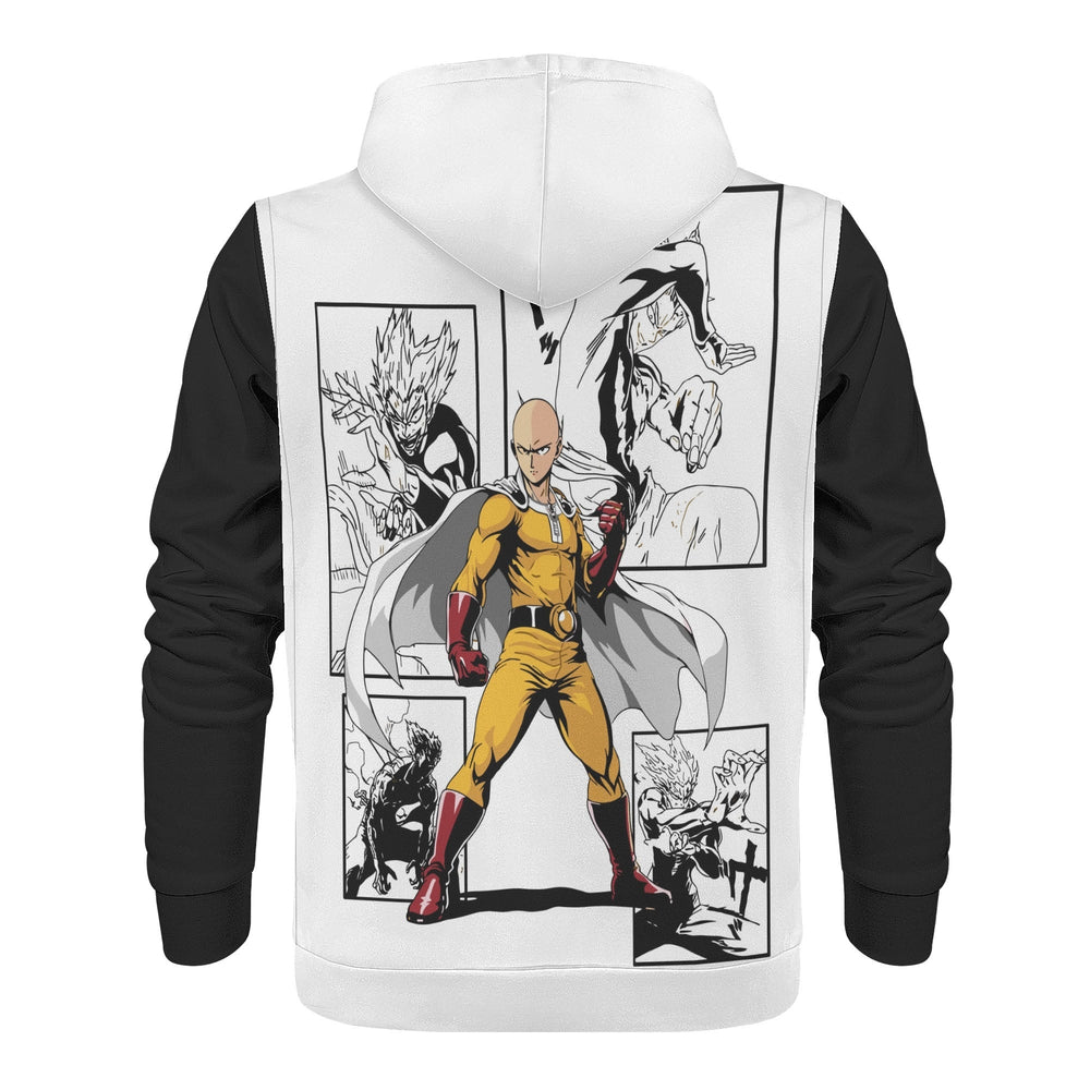 Saitama All Over Print Warm Velvets Pair Of Hoodie Igz Clothing