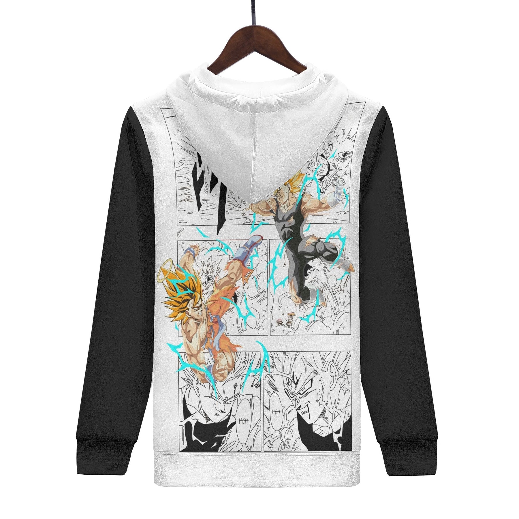 Goku vs Majin Vegeta All Over Print Warm Velvets Pair Of Hoodie Igz Clothing
