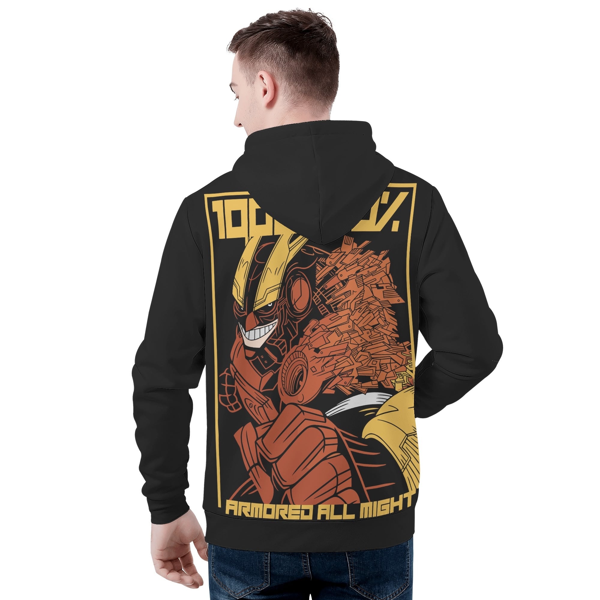 All Might All Over Print Warm Velvets Pair Of Hoodie