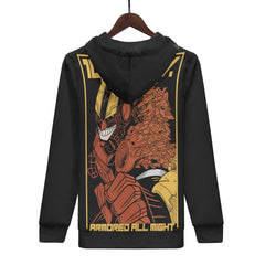 All Might All Over Print Warm Velvets Pair Of Hoodie