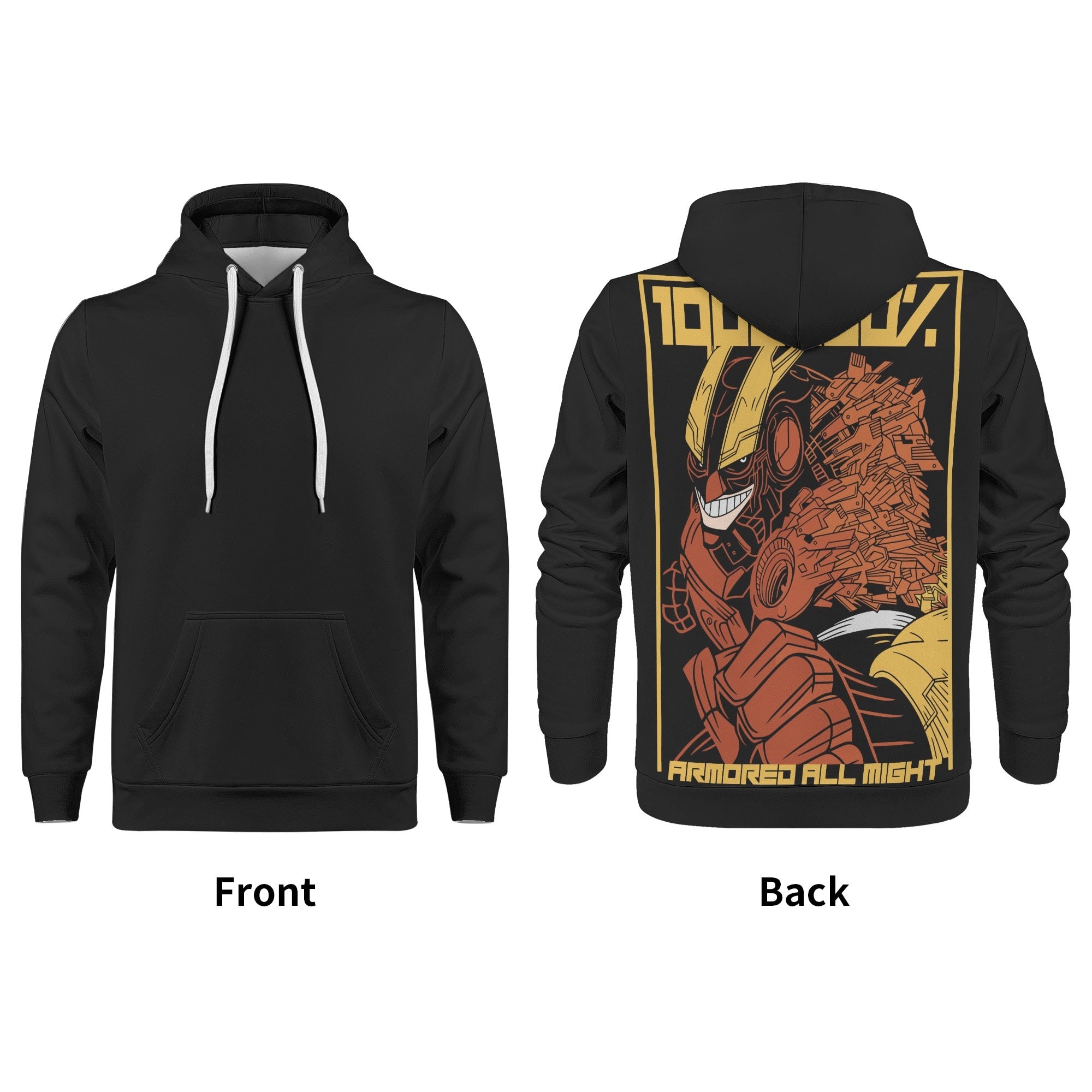 All Might All Over Print Warm Velvets Pair Of Hoodie