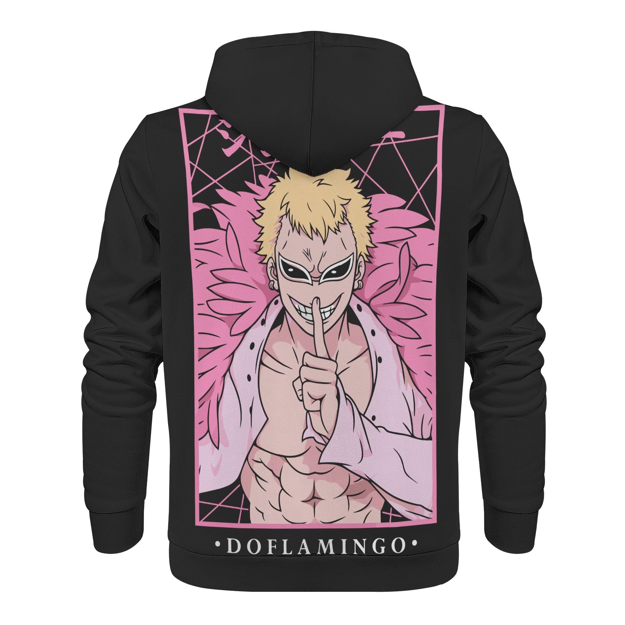 Doflamingo All Over Print Warm Velvets Pair Of Hoodie