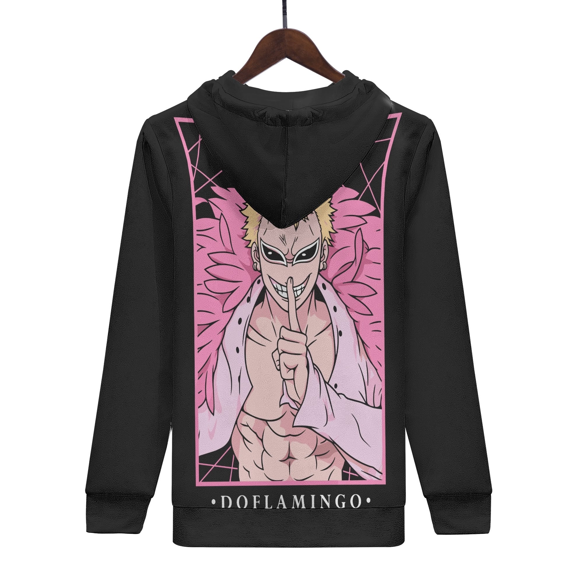 Doflamingo All Over Print Warm Velvets Pair Of Hoodie