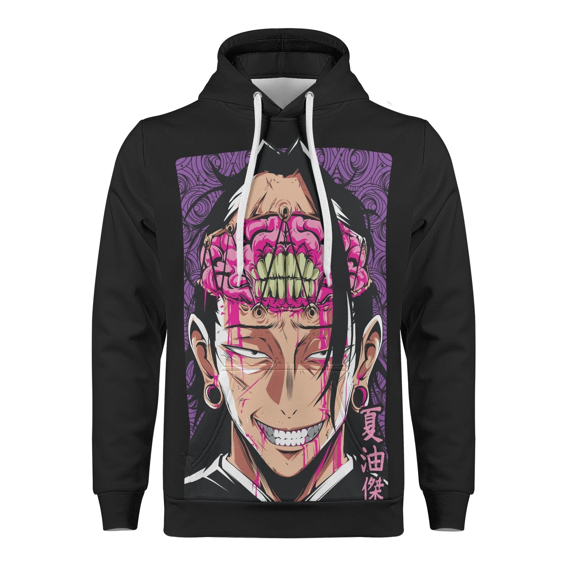 Geto Jujitsu Kaisen All Over Print Warm Velvets Pair Of Hoodie Igz Clothing