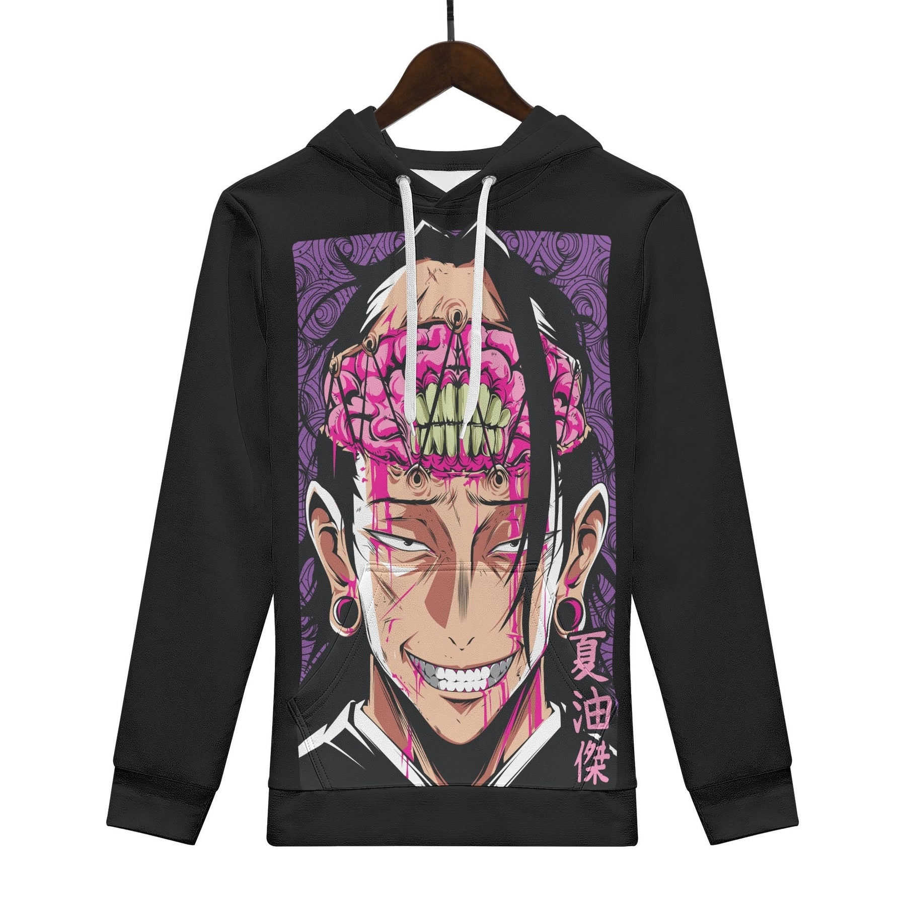 Geto Jujitsu Kaisen All Over Print Warm Velvets Pair Of Hoodie Igz Clothing