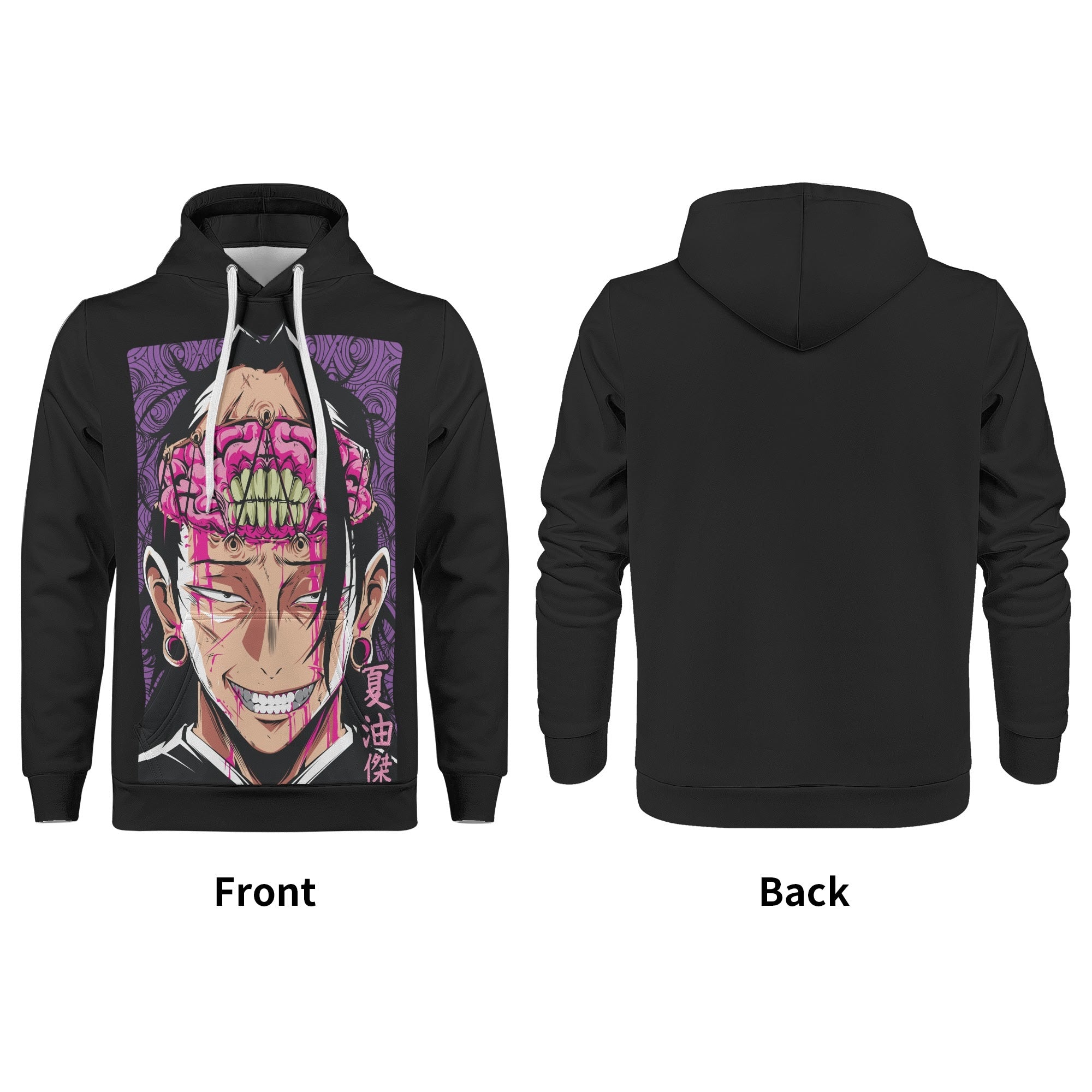 Geto Jujitsu Kaisen All Over Print Warm Velvets Pair Of Hoodie