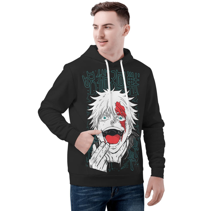 Gojo All Over Print Warm Velvets Pair Of Hoodie Igz Clothing