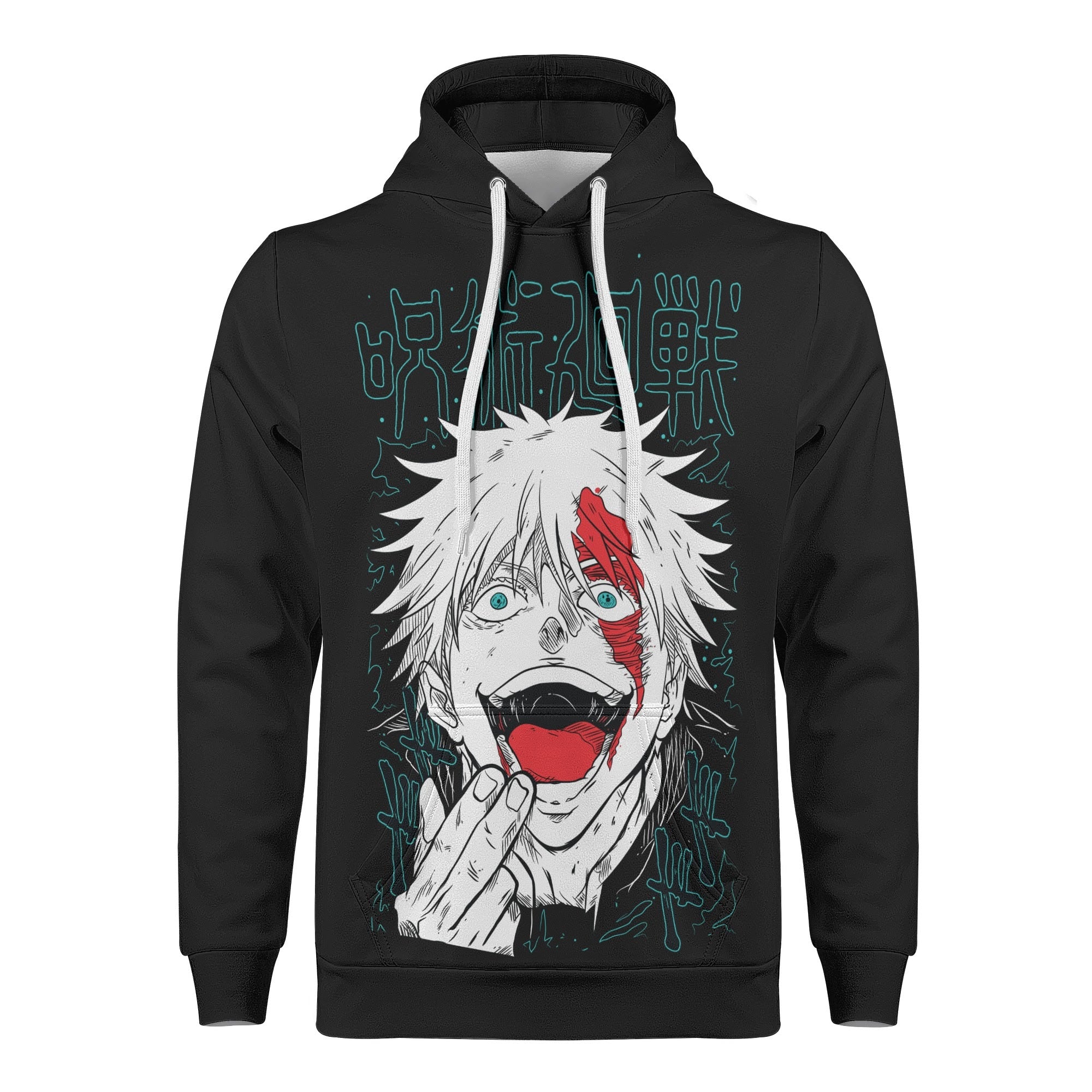 Gojo All Over Print Warm Velvets Pair Of Hoodie