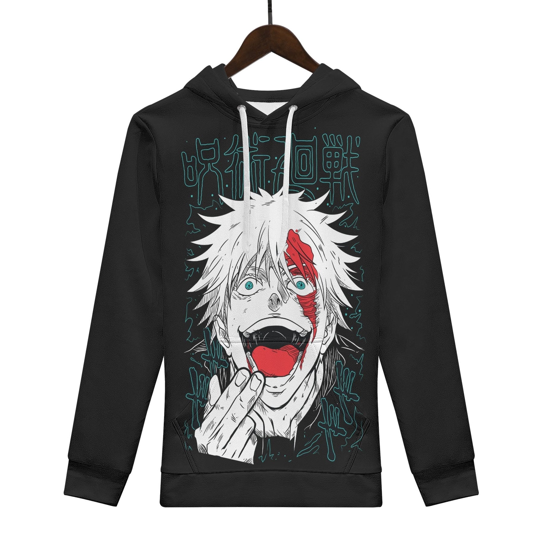 Gojo All Over Print Warm Velvets Pair Of Hoodie Igz Clothing