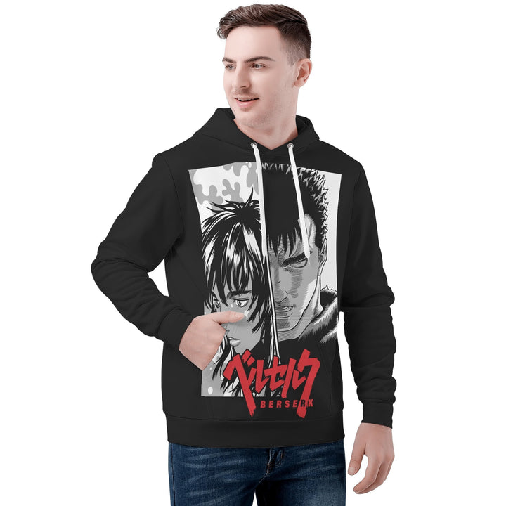 Gutz Berserk All Over Print Warm Velvets Pair Of Hoodie Igz Clothing