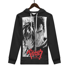 Gutz Berserk All Over Print Warm Velvets Pair Of Hoodie