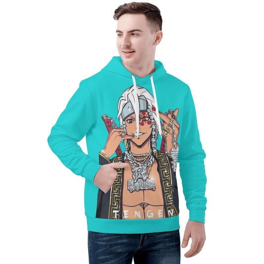 Tengen blinged out All Over Print Warm Velvets Pair Of Hoodie