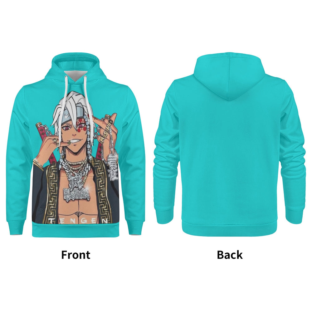 Tengen blinged out All Over Print Warm Velvets Pair Of Hoodie Igz Clothing