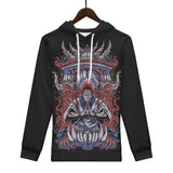 Sukuna Jujitsu Kaisen All Over Print Warm Velvets Pair Of Hoodie Igz Clothing