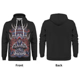 Sukuna Jujitsu Kaisen All Over Print Warm Velvets Pair Of Hoodie Igz Clothing