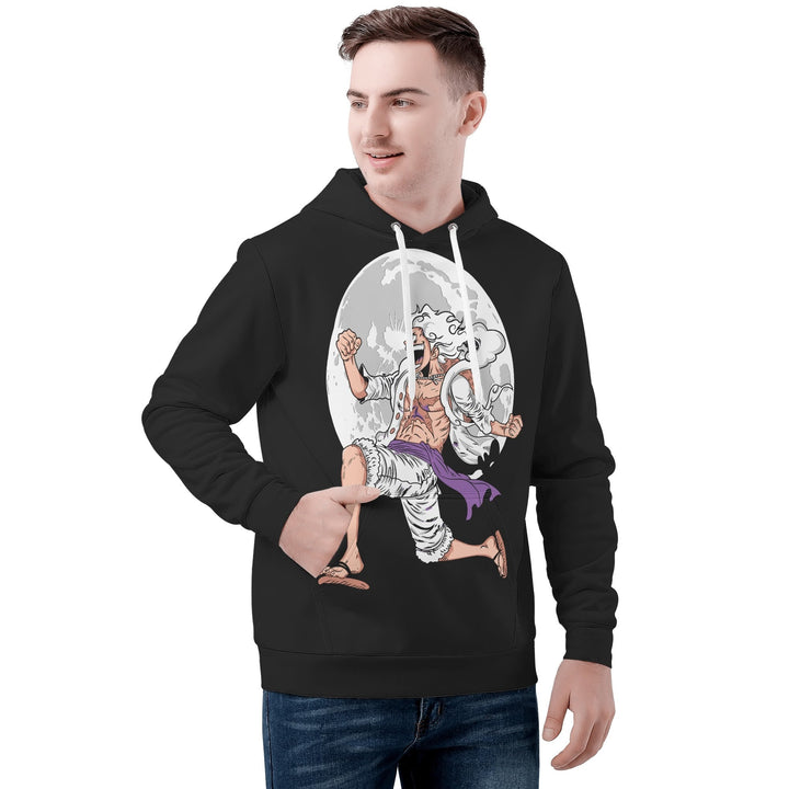 Sun God Luffy All Over Print Warm Velvets Pair Of Hoodie Igz Clothing
