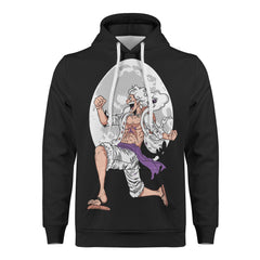 Sun God Luffy All Over Print Warm Velvets Pair Of Hoodie