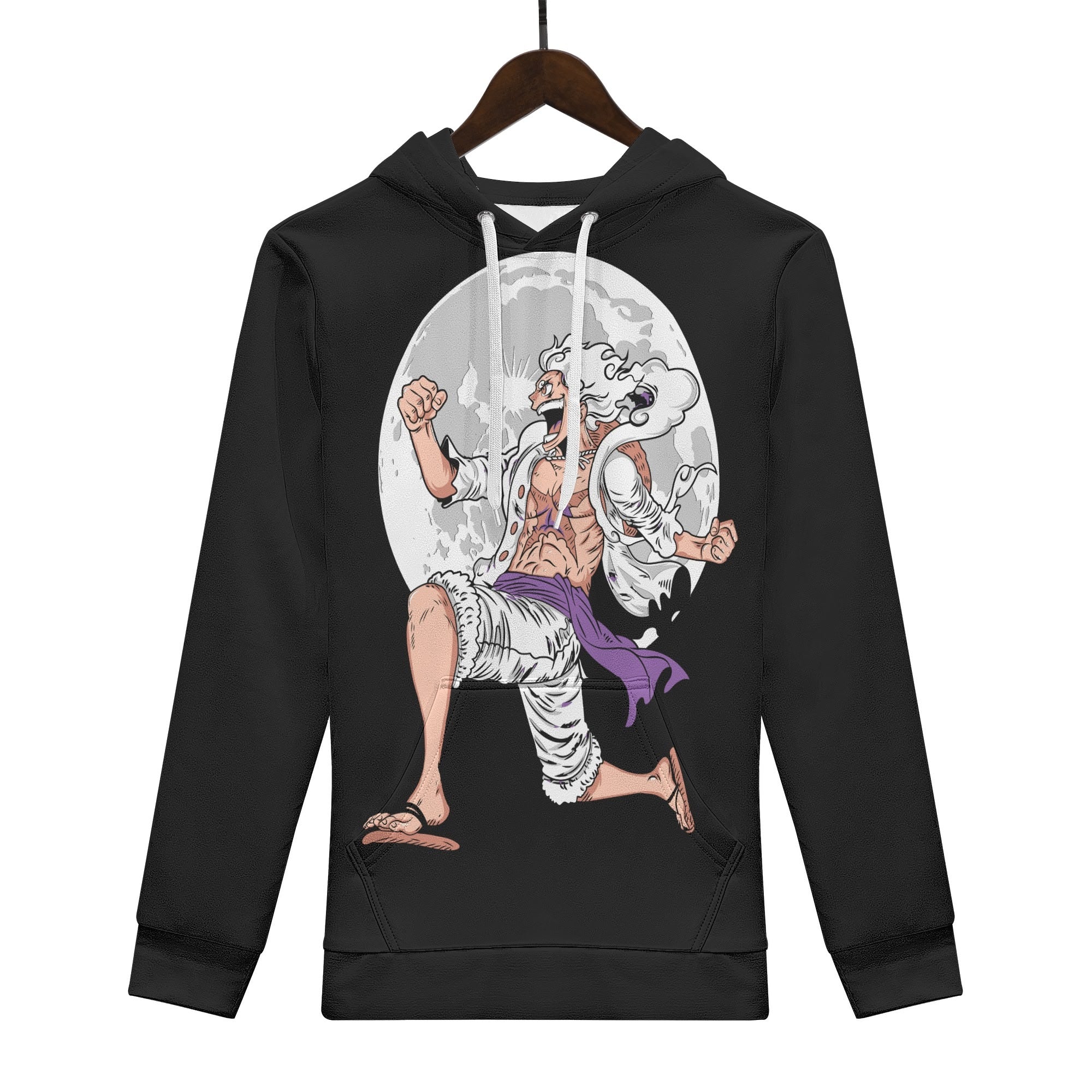 Sun God Luffy All Over Print Warm Velvets Pair Of Hoodie