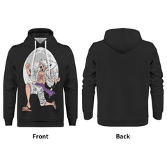 Sun God Luffy All Over Print Warm Velvets Pair Of Hoodie