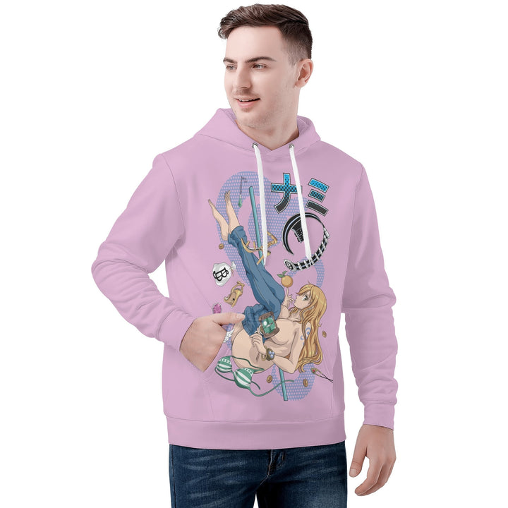Nami All Over Print Warm Velvets Pair Of Hoodie Igz Clothing