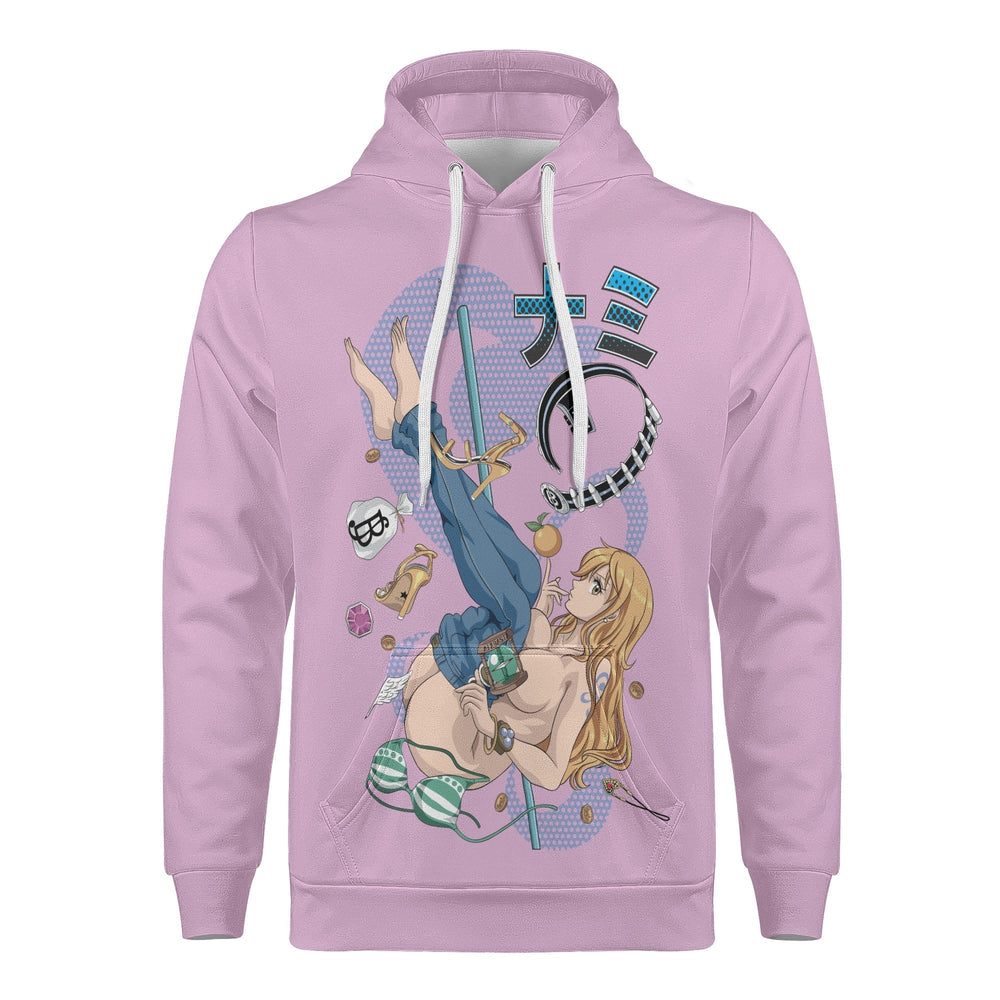 Nami All Over Print Warm Velvets Pair Of Hoodie Igz Clothing