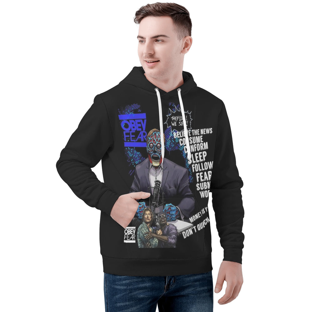 They live All Over Print Warm Velvets Pair Of Hoodie Igz Clothing