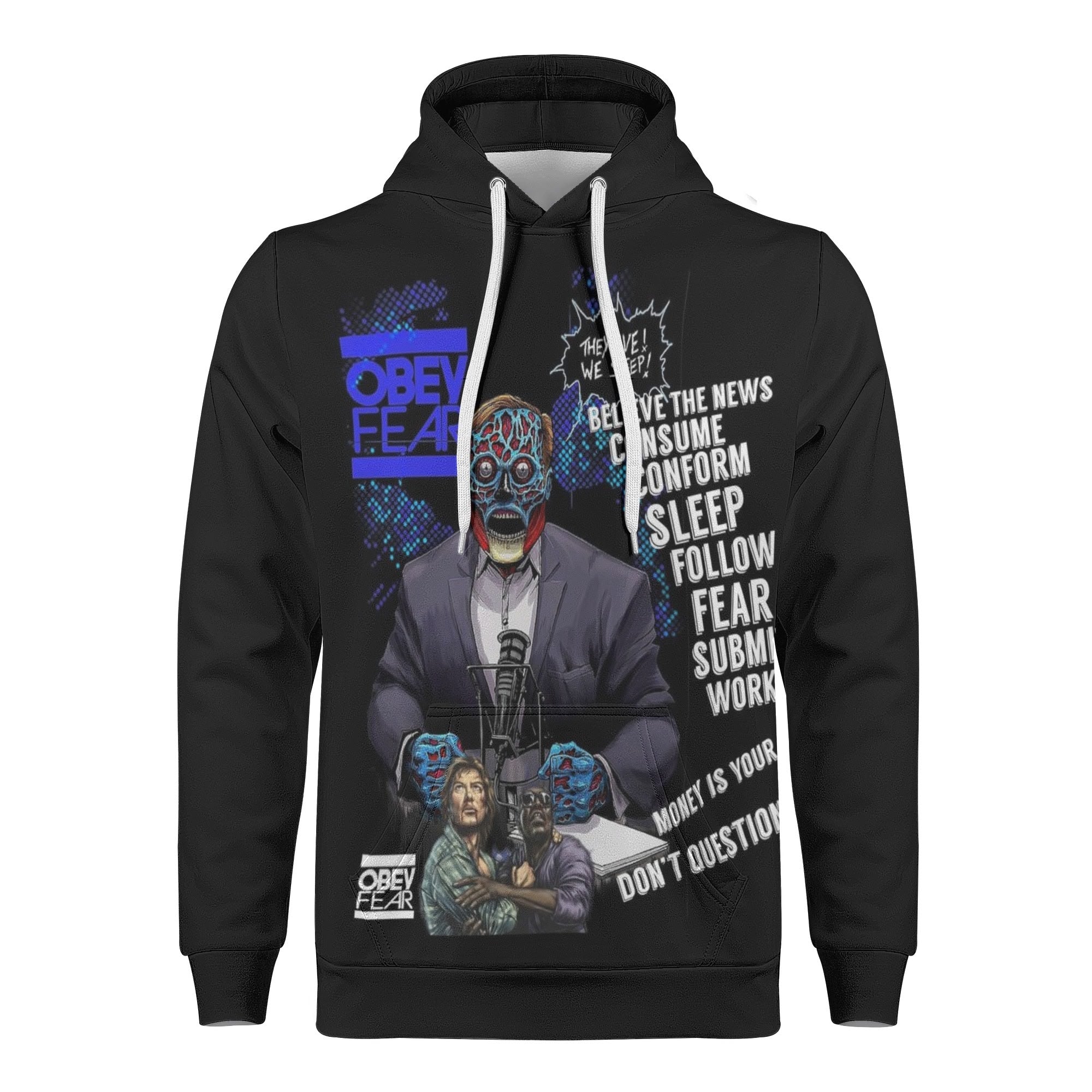 They live All Over Print Warm Velvets Pair Of Hoodie