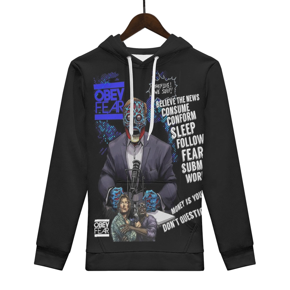 They live All Over Print Warm Velvets Pair Of Hoodie Igz Clothing