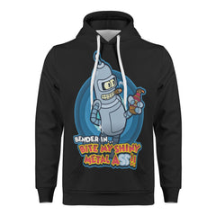 Futurama Bender All Over Print Warm Velvets Pair Of Hoodie