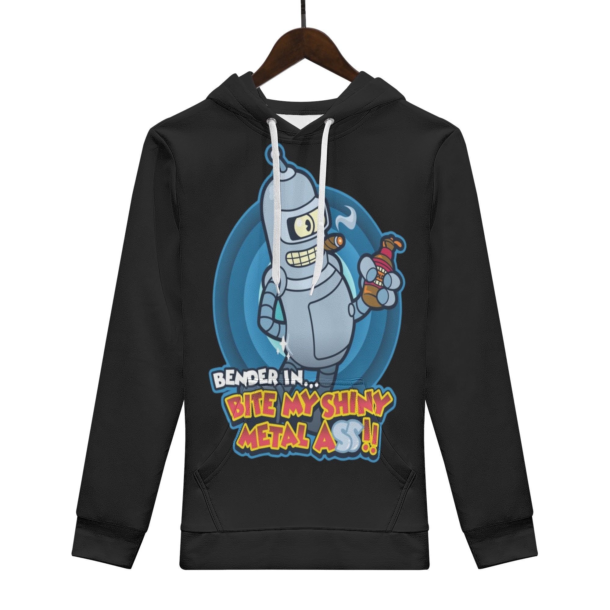 Futurama Bender All Over Print Warm Velvets Pair Of Hoodie