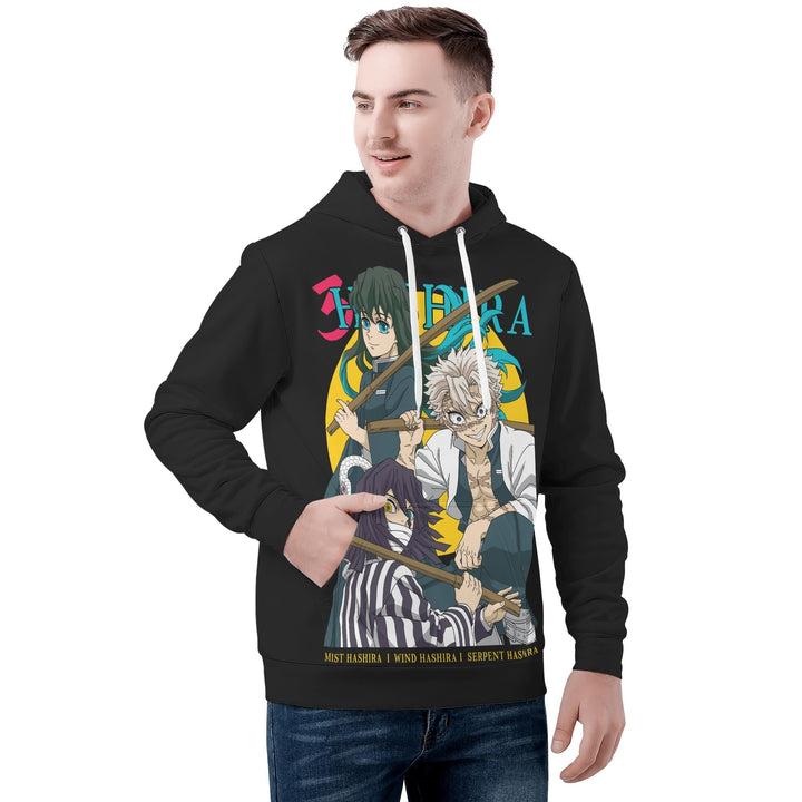 Hashiras Demon Slayer All Over Print Warm Velvets Pair Of Hoodie Igz Clothing