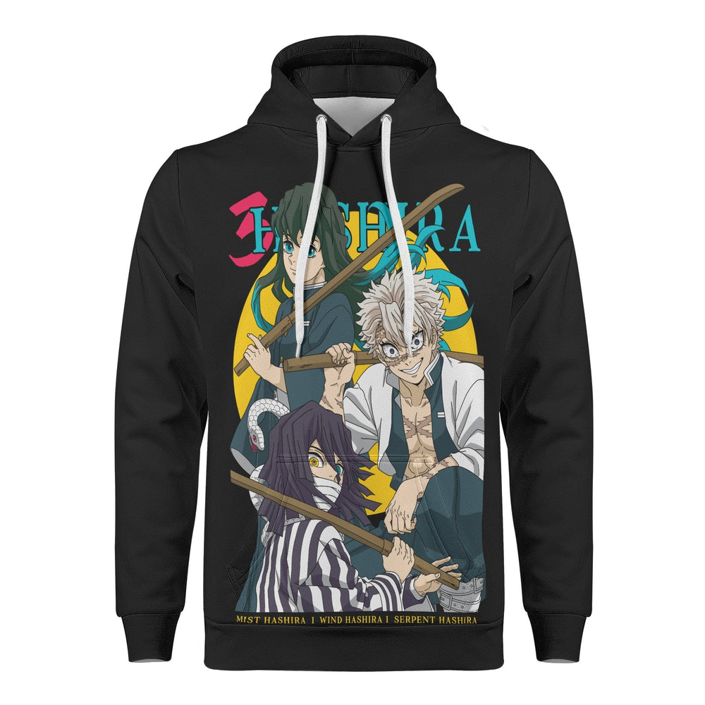 Hashiras Demon Slayer All Over Print Warm Velvets Pair Of Hoodie Igz Clothing