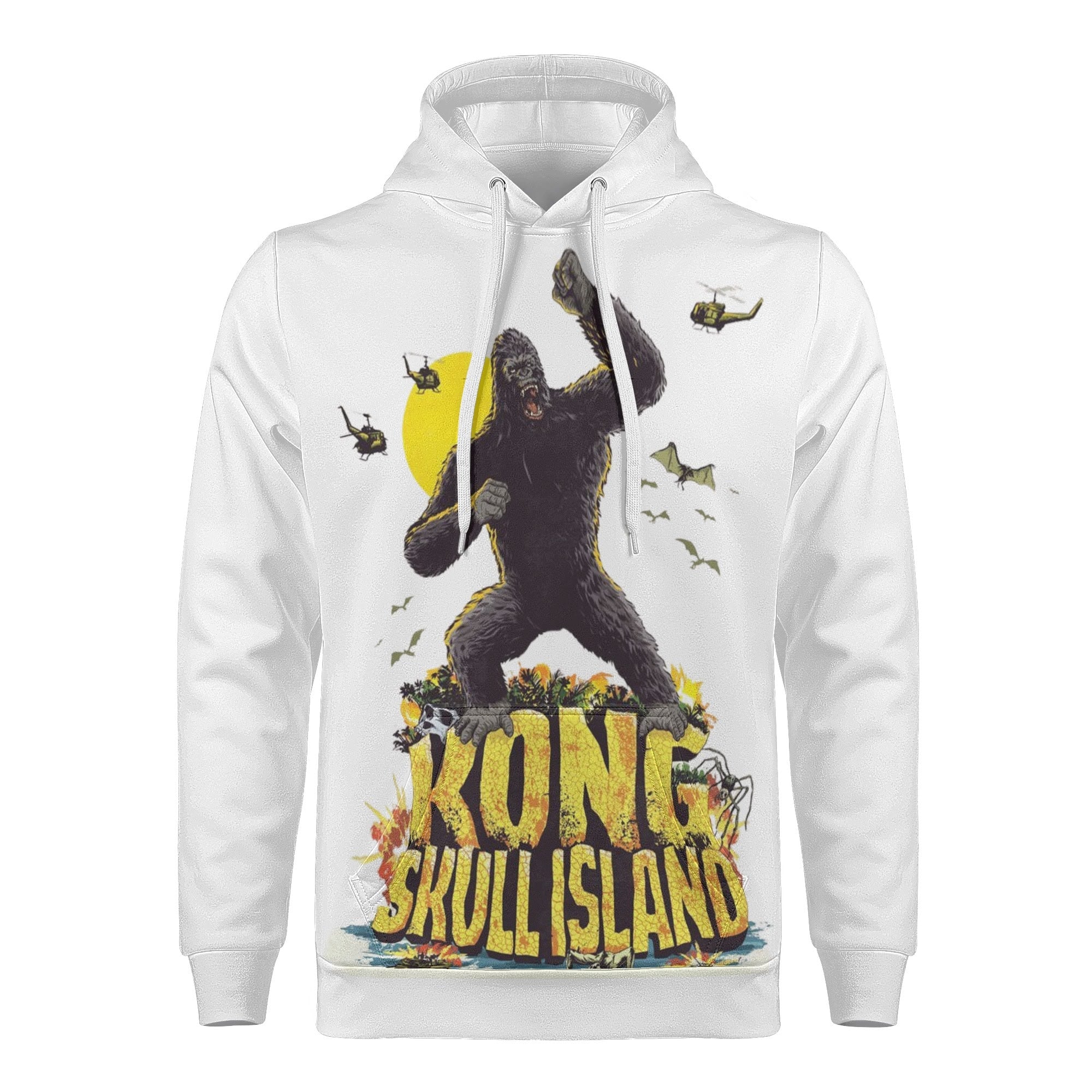 Kong Skull Island All Over Print Warm Velvets Pair Of Hoodie