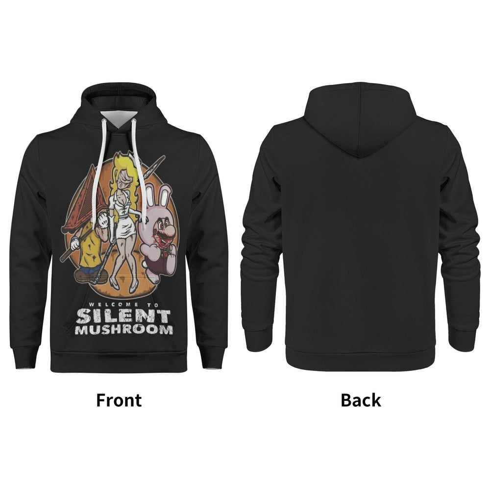 Silent Mushroom All Over Print Warm Velvets Pair Of Hoodie Igz Clothing